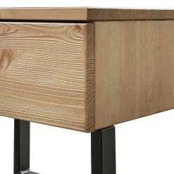 Wohnen Betten<Kiefernholz Balkenbett mit LED Licht - Antina