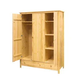Wohnen Kleiderschränke|Schränke<Kiefernholz Kleiderschrank massiv - Nastonia
