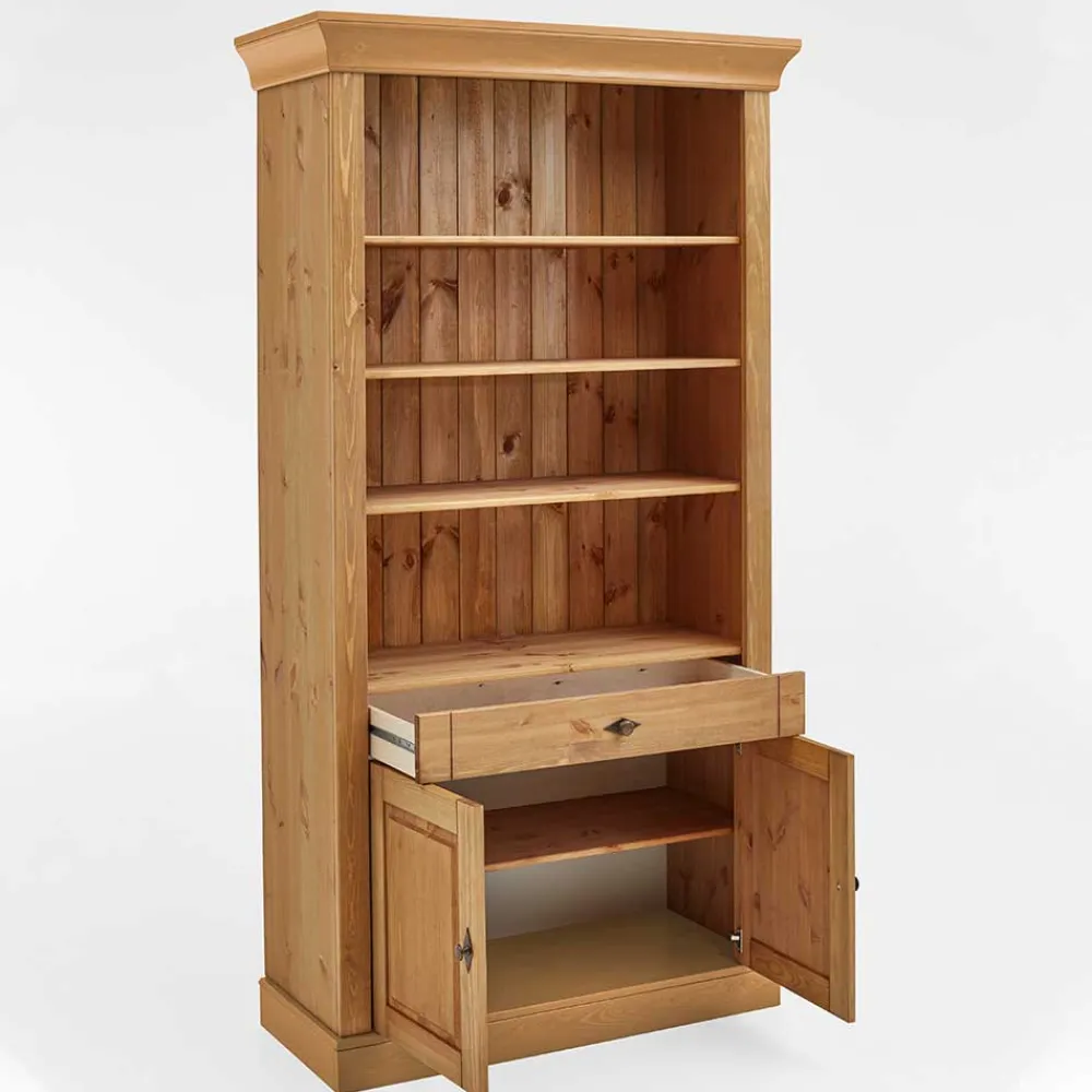Wohnen Regale<Kiefernholz Landhaus Regal 108x203x45 cm - Piatra