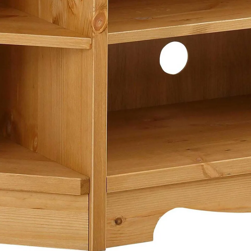 Wohnen Tv & Hifi-Möbel|Lowboards<Kiefernholz TV Board für Ecke - Vanpos