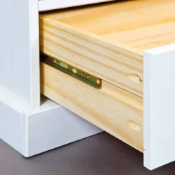 Wohnen Tv & Hifi-Möbel|Lowboards<Kiefernholz TV Unterschrank in Weiß Braun - Vatina