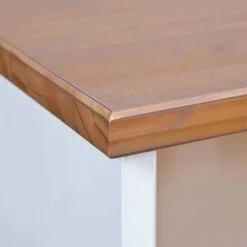 Wohnen Tv & Hifi-Möbel|Lowboards<Kiefernholz TV Unterschrank in Weiß Braun - Vatina
