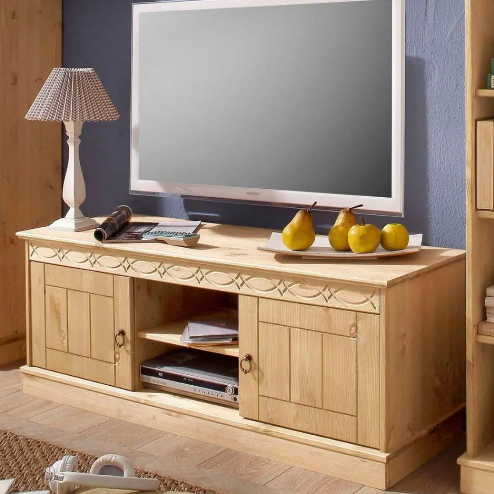 Wohnen Tv & Hifi-Möbel|Lowboards<Kiefernholz TV-Board im Landhausstil - Goro