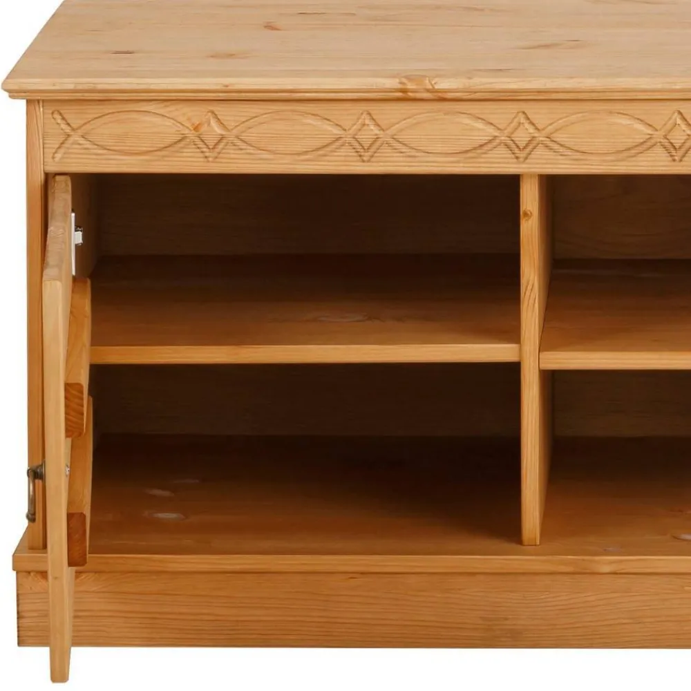 Wohnen Tv & Hifi-Möbel|Lowboards<Kiefernholz TV-Board im Landhausstil - Goro