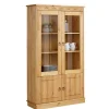 Wohnen Highboards|Vitrinen<Kiefernholz Vitrine gebeizt und geölt - Goro