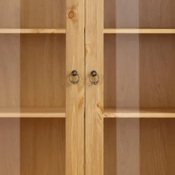 Wohnen Highboards|Vitrinen<Kiefernholz Vitrine gebeizt und geölt - Goro