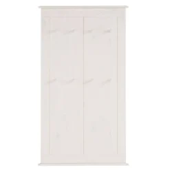 Wohnen Garderoben<Kiefernholz Wandgarderobe in Weiß - Viorica