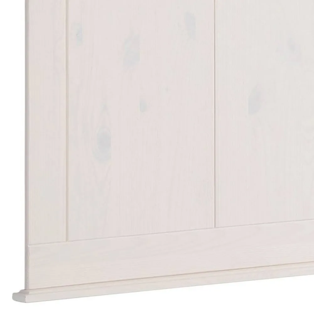 Wohnen Garderoben<Kiefernholz Wandgarderobe in Weiß - Viorica