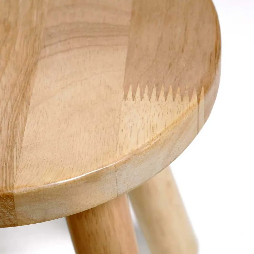 Wohnen Hocker<Kinderzimmer Holzhocker aus Gummibaum - Ivano