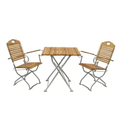 Wohnen Sitzgruppe<Klappbare Biergartenmöbel für 2 Personen - Maylin (dreiteilig)