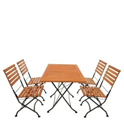 Wohnen Sitzgruppe<Klappbare Tischgruppe Outdoor - Pecorino (fünfteilig)