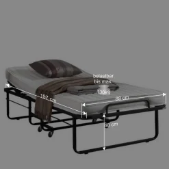 Wohnen Betten<Klappbett Kandis aus Metall