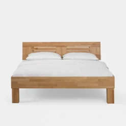 Wohnen Betten<Klar lackiertes Holzbett Thivios aus Buche massiv