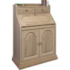 Wohnen Highboards<Klassischer Schreibschrank Sekretär aus Eiche - Hamptony