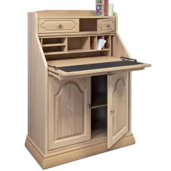 Wohnen Highboards<Klassischer Schreibschrank Sekretär aus Eiche - Hamptony