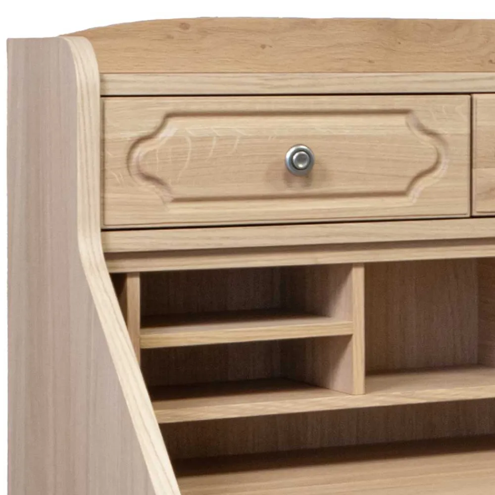 Wohnen Highboards<Klassischer Schreibschrank Sekretär aus Eiche - Hamptony