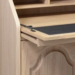 Wohnen Highboards<Klassischer Schreibschrank Sekretär aus Eiche - Hamptony