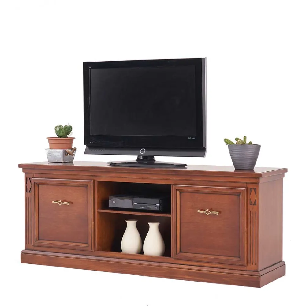 Wohnen Tv & Hifi-Möbel|Lowboards<Klassischer TV Unterschrank in Walnussfarben - Sienna
