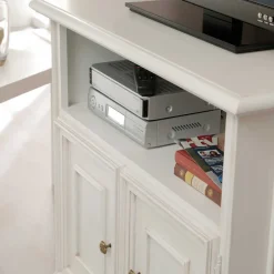 Wohnen Tv & Hifi-Möbel<Klassischer TV Unterschrank in Antikweiß - Vicina