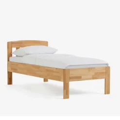 Wohnen Betten<Klassisches Holzbett Seriacus mit Kopfteil halboffen