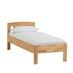 Wohnen Betten<Klassisches Holzbett Seriacus mit Kopfteil halboffen