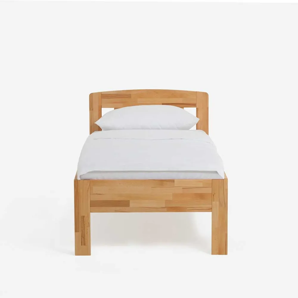 Wohnen Betten<Klassisches Holzbett Seriacus mit Kopfteil halboffen