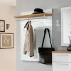 Wohnen Garderoben<Kleiderpaneel Wynoca in Weiß Glas beschichtet