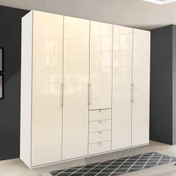 Wohnen Kleiderschränke<Kleiderschrank für modernes Schlafzimmer in Creme - Zidarie