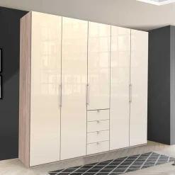 Wohnen Kleiderschränke<Kleiderschrank fürs Schlafzimmer in Creme - Rativian