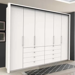 Wohnen Kleiderschränke<Kleiderschrank fürs Schlafzimmer mit Metallgriffen - Donpiave