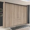 Wohnen Kleiderschränke<Kleiderschrank in Holzoptik Eiche sägerau - Zayun