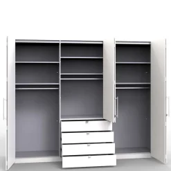 Wohnen Kleiderschränke<Kleiderschrank in Holzoptik Eiche sägerau - Zayun