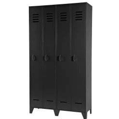 Wohnen Kleiderschränke|Schränke<Kleiderschrank in Spind Optik aus Holz und Holzwerkstoff - Tivegos