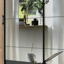 Wohnen Kleiderschränke<Kleiderschrank in Tanne Dekor & Grau - Ardila