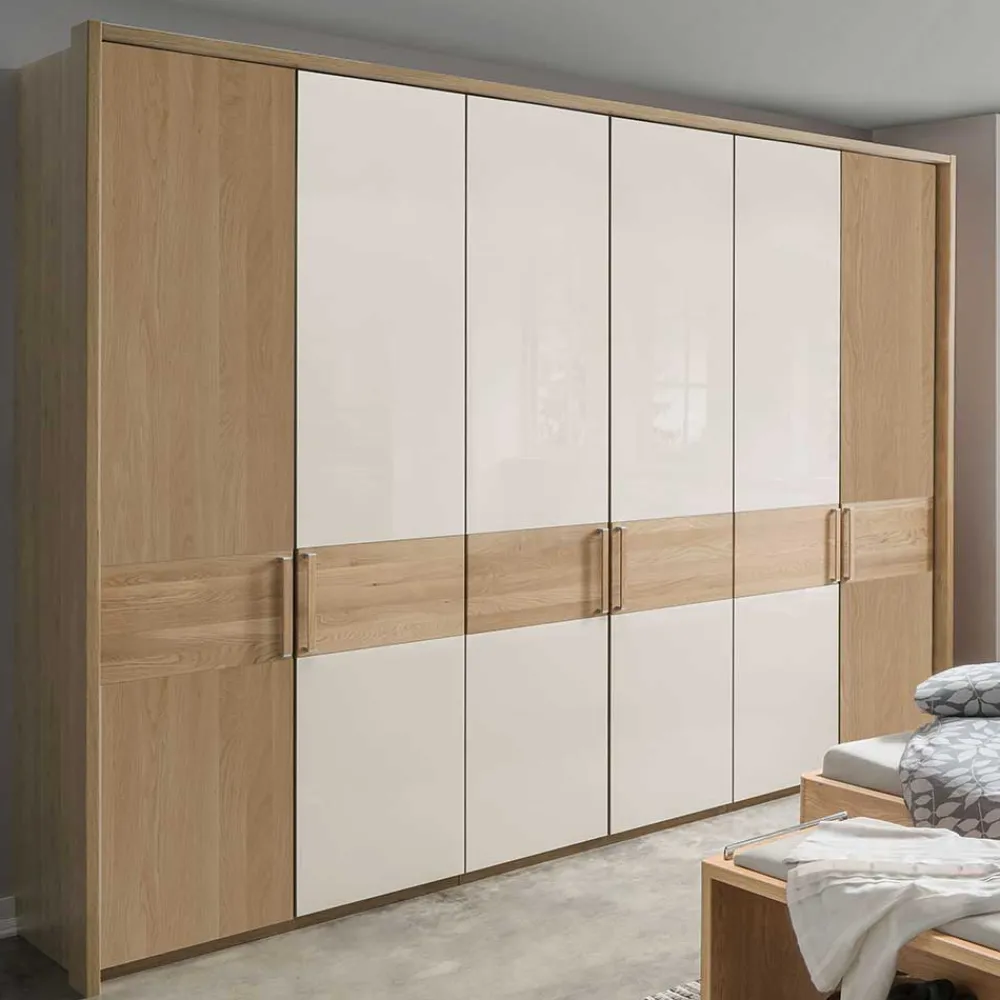 Wohnen Kleiderschränke|Schränke<Kleiderschrank mit 6 Türen 300 cm breit - Emdsiva