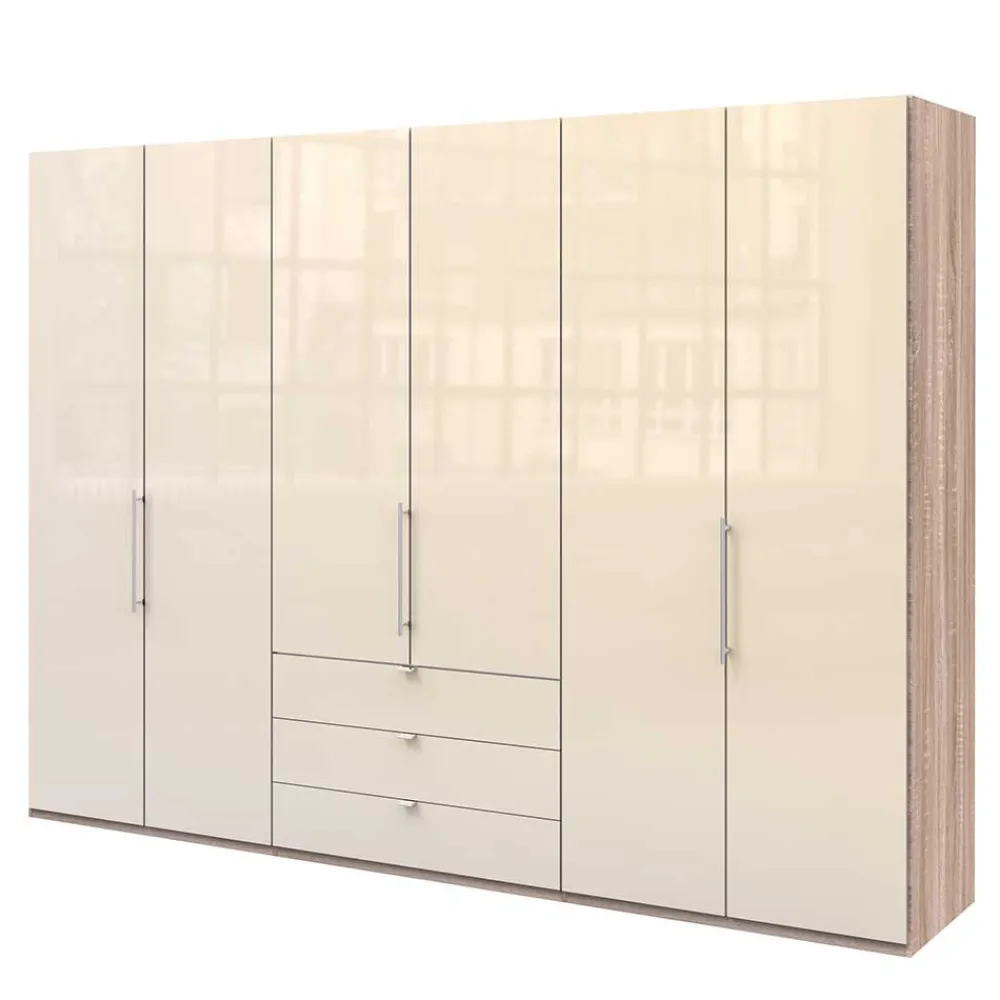 Wohnen Kleiderschränke|Schränke<Kleiderschrank mit drei Schubladen & Falttüren - Rativian II
