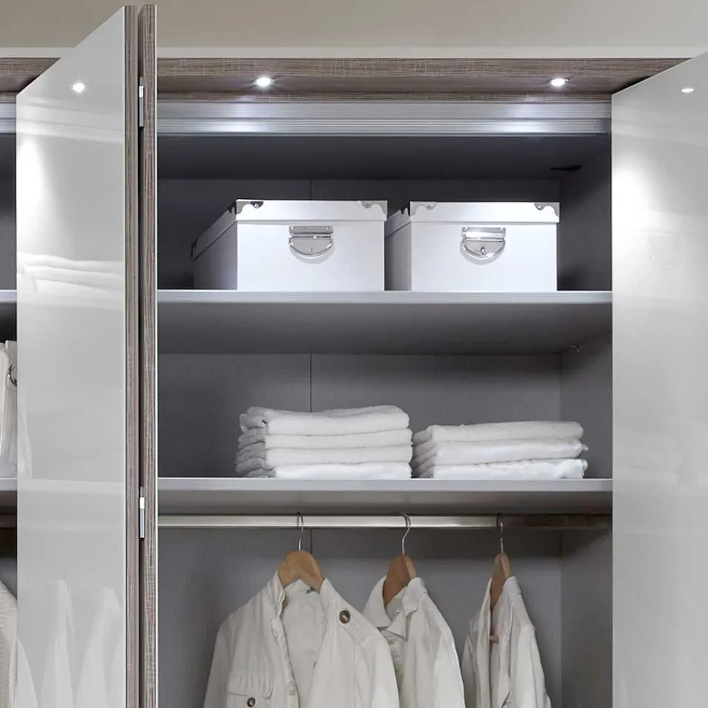 Wohnen Kleiderschränke|Schränke<Kleiderschrank mit Passepartout & LED Licht - Empresian