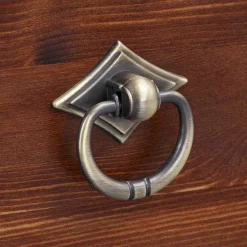 Wohnen Highboards|Vitrinen<Kleiner Vitrinenschrank in Dunkelbraun - Luvin