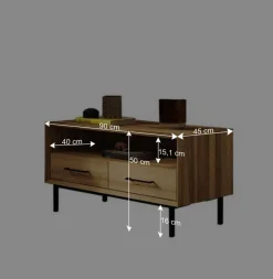 Wohnen Tv & Hifi-Möbel|Lowboards<Kleines TV Board im Format 90x50x45 cm - Kerfa