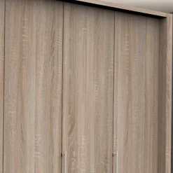 Wohnen Kleiderschränke<Kombi Kleiderschrank in Eiche sägerau Holzoptik - Zayun