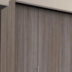 Wohnen Kleiderschränke<Kombi-Falttürenschrank mit acht Schubladen - Crenba