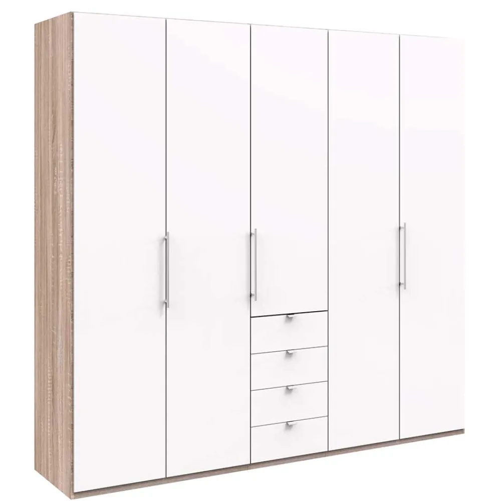 Wohnen Kleiderschränke|Schränke<Kombi-Kleiderschrank 3 türig & 4 Schubladen - Vaclyn