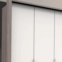 Wohnen Kleiderschränke|Schränke<Kombi-Kleiderschrank mit 2 Falttüren & Tür - Tivierto