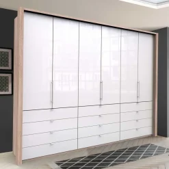 Wohnen Kleiderschränke<Kombi-Kleiderschrank mit zwölf Schubladen - Bosays