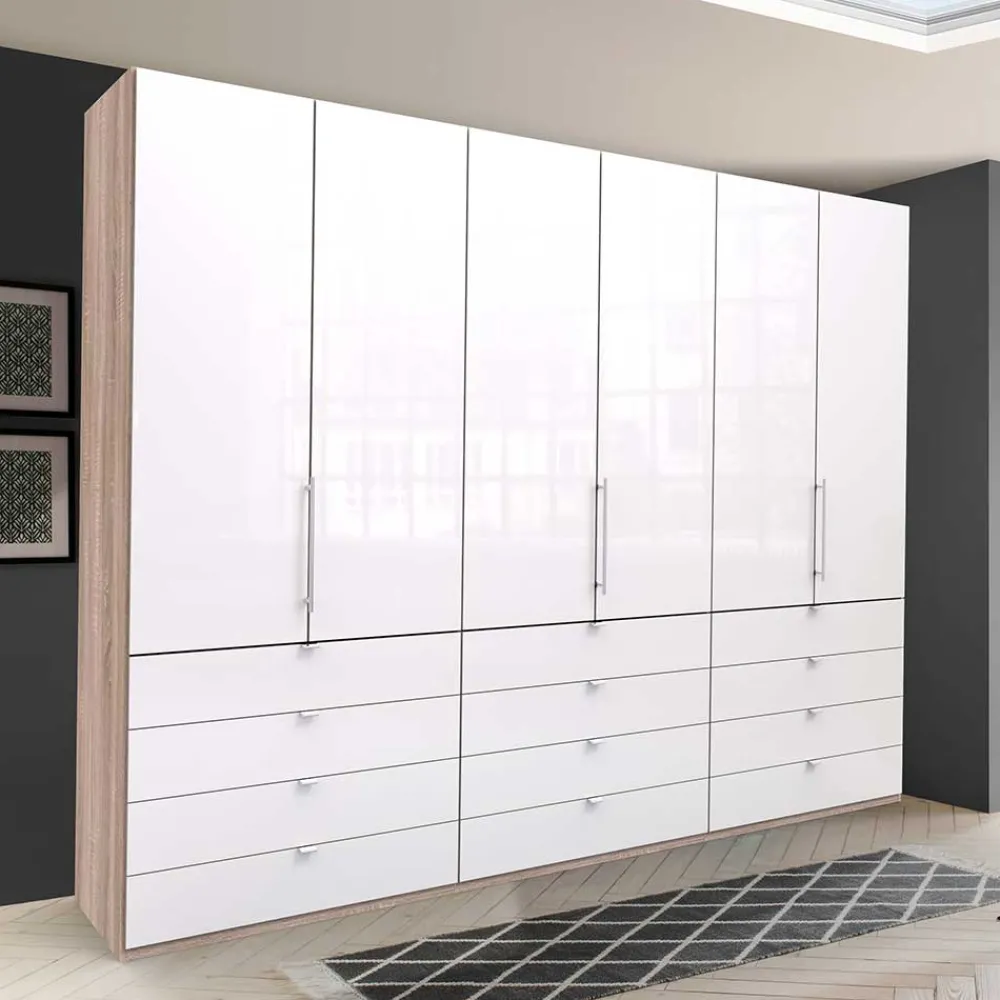 Wohnen Kleiderschränke<Kombi-Kleiderschrank mit zwölf Schubladen - Bosays