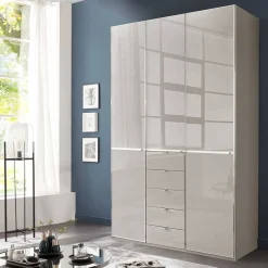 Wohnen Kleiderschränke<Kombi-Schlafzimmerschrank mit fünf Schubladen - Nucina