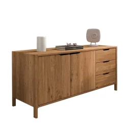 Wohnen Tv & Hifi-Möbel|Lowboards<Kombi-Sideboard aus Wildeiche Massivholz - Laida