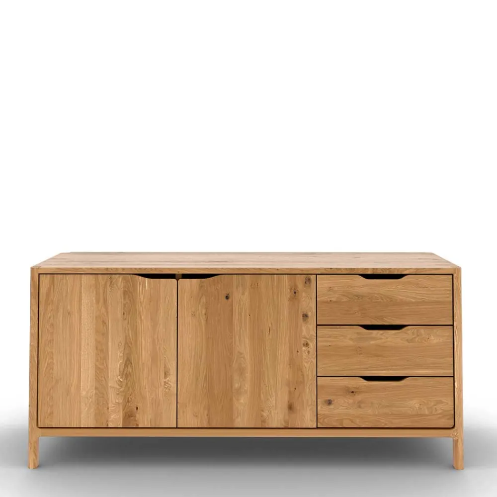 Wohnen Tv & Hifi-Möbel|Lowboards<Kombi-Sideboard aus Wildeiche Massivholz - Laida