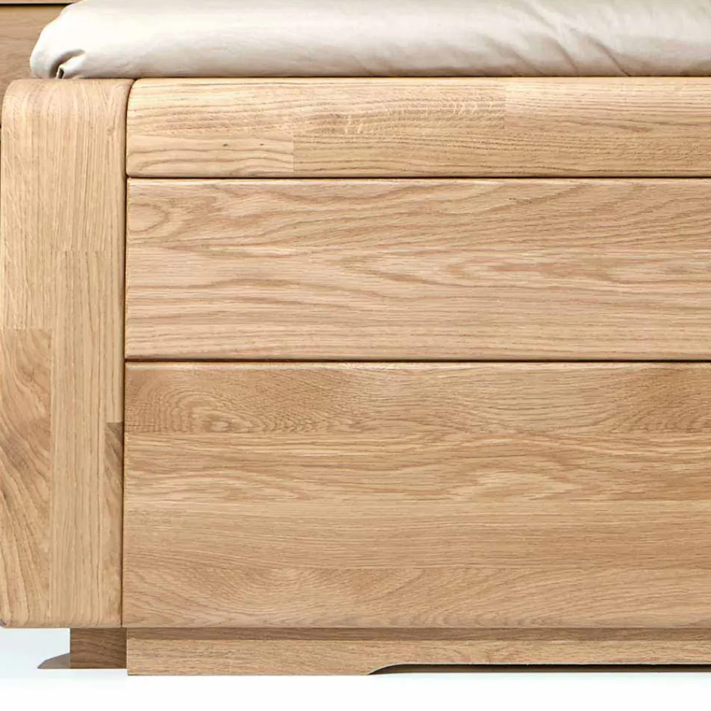 Wohnen Betten<Komfort Doppelbett Anglesia und Nachttisch Set (dreiteilig)