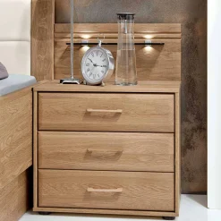Wohnen Betten<Komfort Doppelbett Anglesia und Nachttisch Set (dreiteilig)